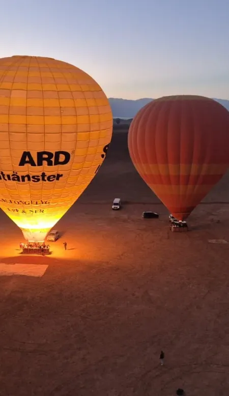 Montgolfières au sol Marrakech